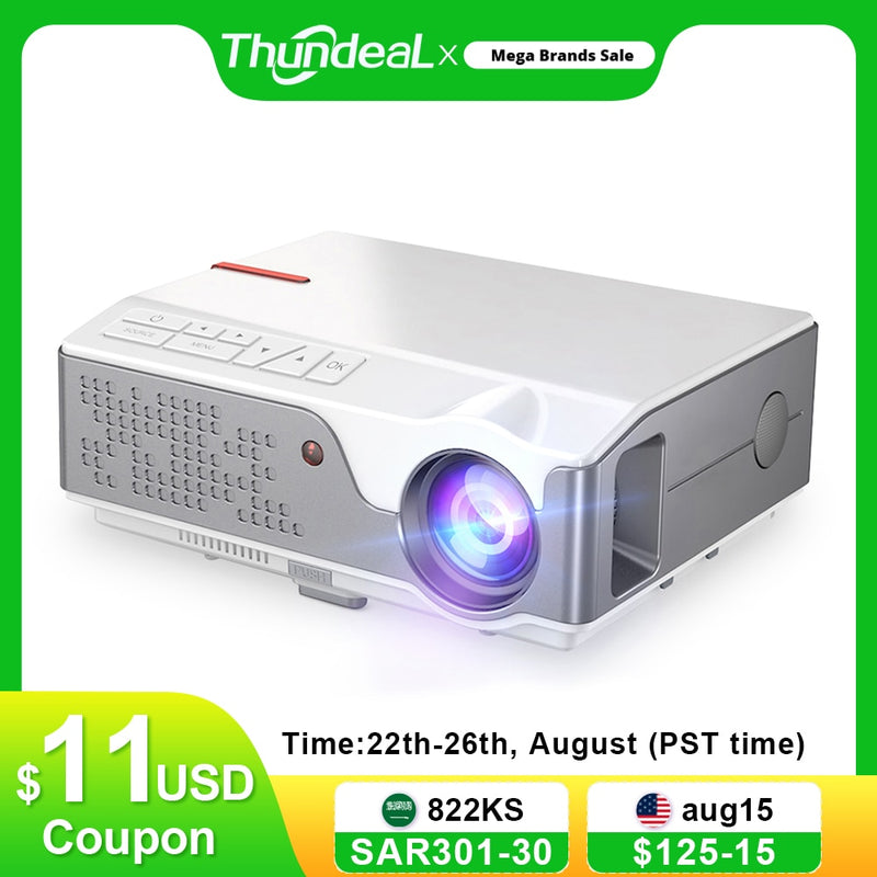 ThundeaL Full HD Native 1080P Projector TD96 TD96W Projetor LED Wireless WiFi Android Multi-Screen Beamer 3D Video 3D Proyector