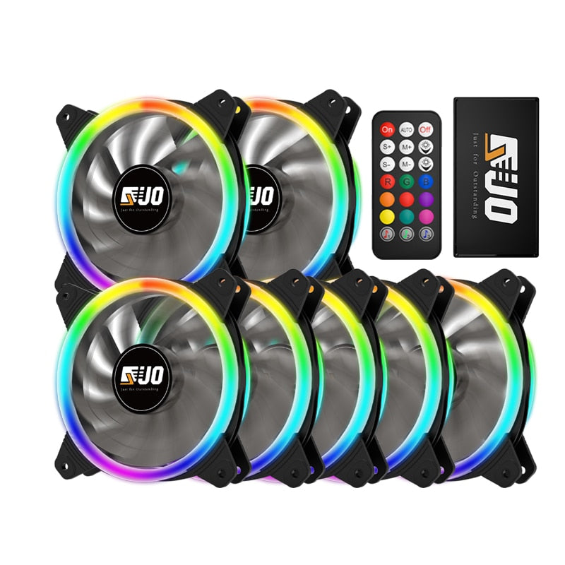 PC-Gehäuselüfter RGB 120 mm AURA SYNC 5 V/3-polig Leiser CPU-Kühler-Sets Lüfter 6-poliger CPU-Kühler Passen Sie Lüfterfarbe und -geschwindigkeit an