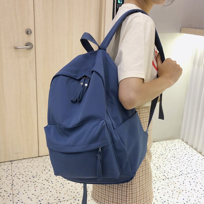 HOCODO 2021 New Women Backpack Fashion Nylon Shoulder Bag School Bagpack For Teenage Girls Travel Bag Female Leisure Backpacks