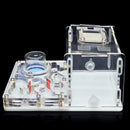 DIY Acryl-Ameisenfarm, flaches Ameisennest, Ameisenhaus für Haustiere, Ameisenhaufen, feuchtigkeitsspendender Wasserturm, Werkstatt, Futterbereich, 12 x 15 x 7,5 cm