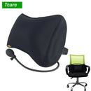 Almohadas de masaje de apoyo lumbar inflables portátiles Tcare - Diseño ortopédico para aliviar el dolor de espalda - Almohada de apoyo lumbar unisex