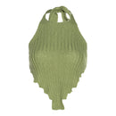 Sisterlinda gestricktes Kammgarn Y2K Tanktop Damenmode unregelmäßige Form ausgeschnitten wilde schlanke Activewear Weste ärmellose Lady Outfits