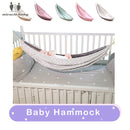 INS Portable Baby Hammock Newborn Kid Sleeping Bed Safe Outdoor Detachable Infant Cot Crib Swing Elastic Hammock Adjustable Net