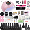 Nail Set With UV Lamp Nail Drill Machine Nail Dryer For Manicure Gel Electric Nail Drill For Nail Art Cutter Tools