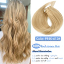 AW Tape In Human Hair Straight Extensions Black Brown Invisible Seamless None Remy Skin Weft European Natural Hair Extension