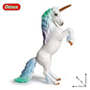 Oenux Classic Mythical Rainbow Pegasus Simulation Animal Original Fairy Tale Fly Horse Action Figures Model PVC Educational Toys