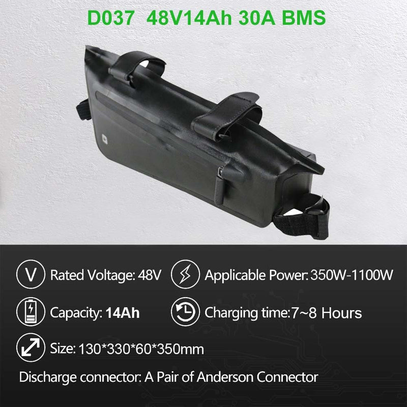 Batería LG Tesla EBike 21700 18650 paquete de batería triangular 36V 48V 52V 20Ah 24Ah 28.8Ah para Motor de 750W 500W 1000W 2000W