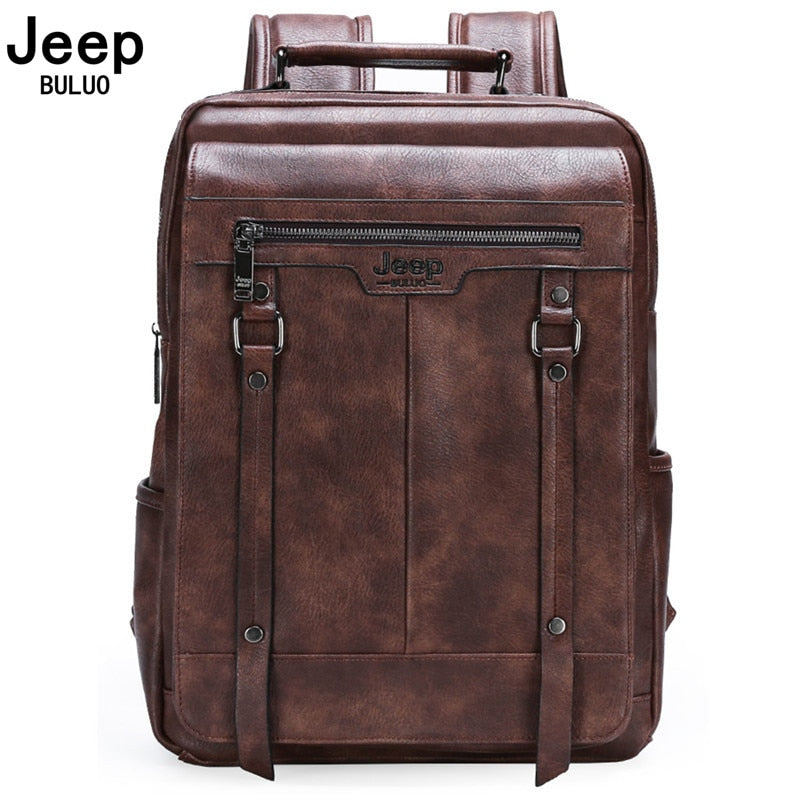 Jeep Buluo trendige Computertaschen für Herren, super große Kapazität, Studentenschultasche, Herren, Freizeit, Reisen, Geschäft, einfache Mode, Vers