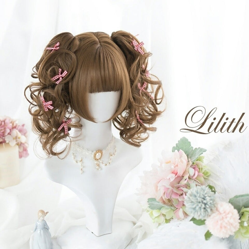 SHANGKE Synthetische Rot Schwarz Blond Weiß Lolita Perücken Für Frauen Lange Gerade Perücke Mit Pony Genshin Impact Cosplay Perücke