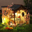 Cutebee DIY Dollhouse Kit Apartment Loft Wooden Miniature Doll Houses With Furniture LED Lights for Children Birthday Gift