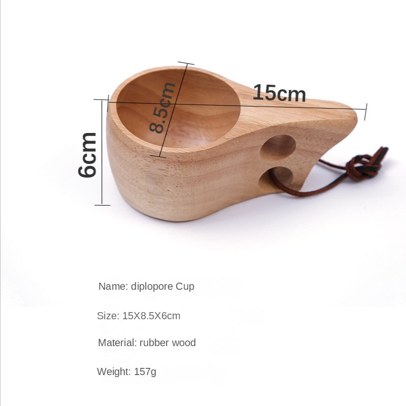 New Chinese Portable Wood Coffee Mug Rubber Wooden Tea Milk Cups Water Drinking Mugs Drinkware Handmade Juice Lemon Teacup Gift