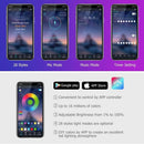 NLpearl APP Car Interior Ambient Light Neon LED Strip Foot Light with USB Wireless Remote Music Auto Atmosphere Decorative Lamp