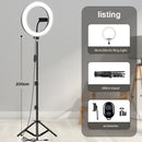 10&quot; 26cm LED Selfie Ring Light Photography Video Light RingLight Phone Stand Tripod Fill Light Dimmable Lamp Trepied Streaming