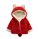 Herbst Winter Baby Oberbekleidung Kleinkinder Mädchen Mit Kapuze Gedruckt Prinzessin Jacke Mäntel 1. Jahr Geburtstagsgeschenke Baumwolle Gefütterte Kleidung