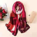 2022 180*90cm Women Scarf Summer Silk Shawl Lady Wrap Soft Female Europe Designer beach bandanna foulard muffler girl pareo