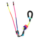 New Rainbow Multi Dogs Leash Nylon Detachable Pet Lead Foam Handle 1 Leash for 2 or 3 or 4 Dogs Round Traction Rope Dog Supplies