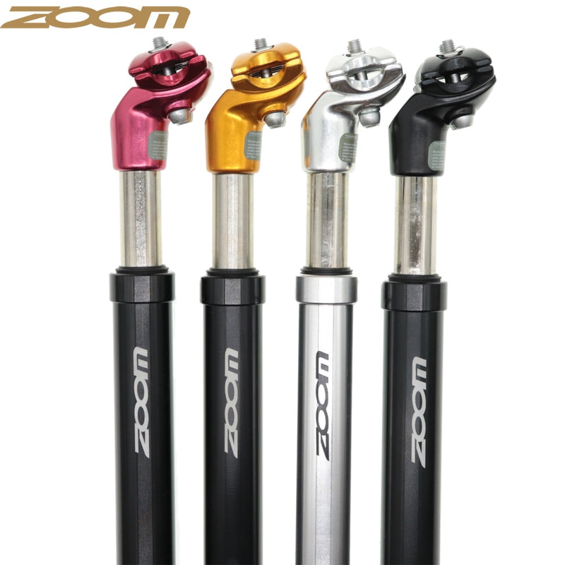 ZOOM Suspension Seatpost Shock Absorber Damping Alu MTB Mountain Bike Bicycle Seat Post 25.4 27.2 28.6 30.1 30.4 30.9 31.6 33.9