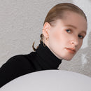 ENFASHION Curve Line Ear Cuff Clip en pendientes para mujer Color dorado grandes Earcuff pendientes sin Piercing joyería Kolczyki E1124