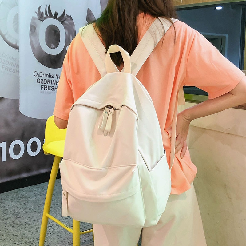 HOCODO 2021 New Women Backpack Fashion Nylon Shoulder Bag School Bagpack For Teenage Girls Travel Bag Female Leisure Backpacks