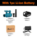 6 Speed Industry Cordless Air Blower Snow Blower Dust Leaf Collector Cleaning Sweeper Garden Power Tool For Makita 18V Battery