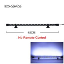 Luz de acuario RGB, lámpara de buceo con control remoto de 18-57cm, lámpara colorida de 90-260v para plantas, pecera, uso anfibio esencial