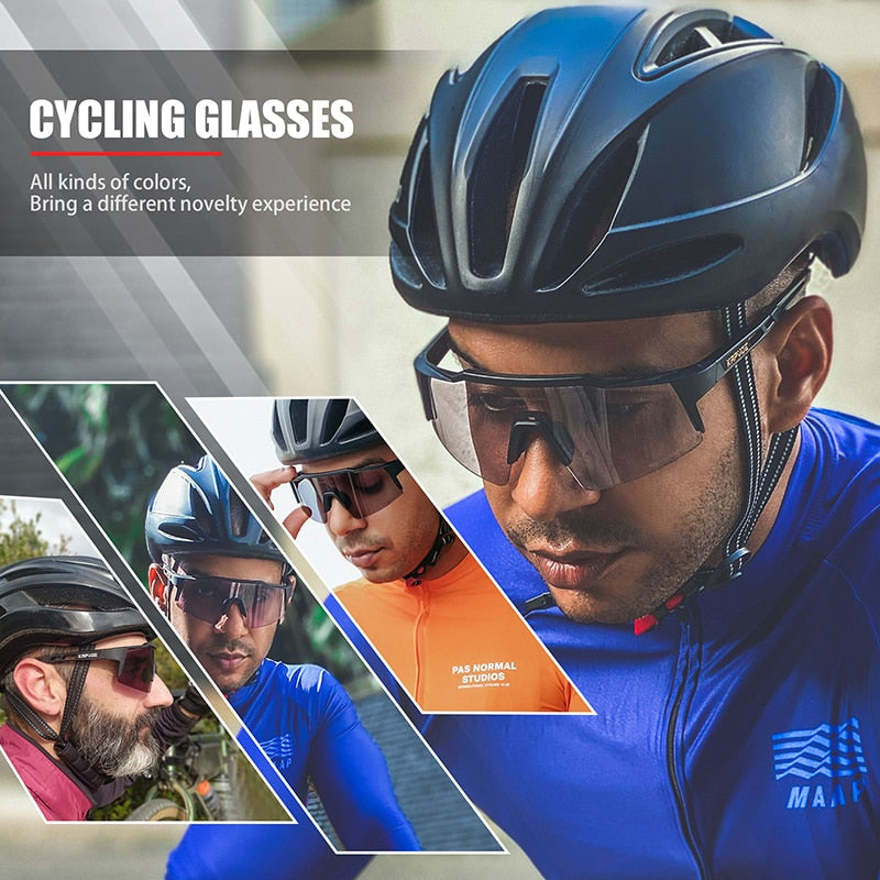 Kapvoe Photochromic Sports Cycling Glasses Cycling Goggles Men Women Bike Glasses UV400 Cycling Sunglasses Oculos De Ciclismo