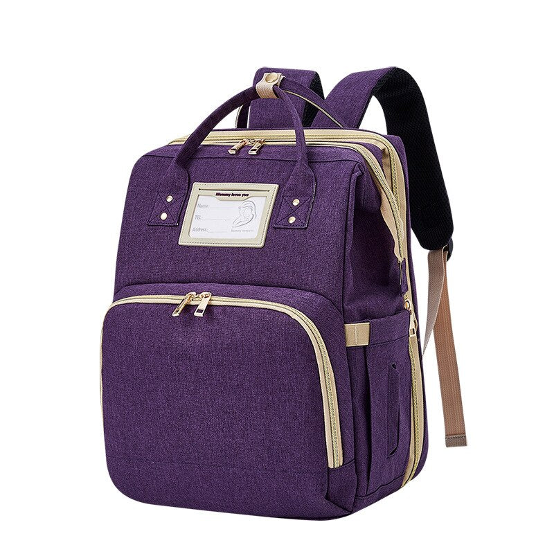 Bolsa de pañales de mamá grande para cama de bebé, mochila para cochecito, bolsa de pañales para bebé, bolsa de maternidad, mochila de enfermera, organizador de cochecito