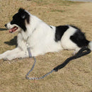 Correas de nailon súper fuertes para perros, lona verde militar, correa de perro ajustable de doble fila para perros medianos y grandes con amortiguador de resorte