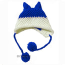 BomHCS Cute Fox Ears Beanie Winter Warm 100% Gorro de punto hecho a mano