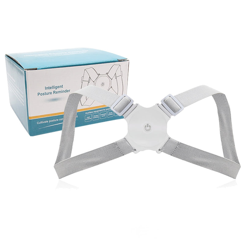 Corrector de postura de espalda ajustable inteligente Aptoco, cinturón de soporte inteligente para adultos y niños, cinturón de entrenamiento para hombros, corrección de columna vertebral