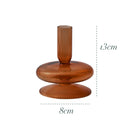 Portavelas de cristal, portavelas cónicos, portavelas para velas de cena, centros de mesa para fiestas y bodas, decoración de mesa