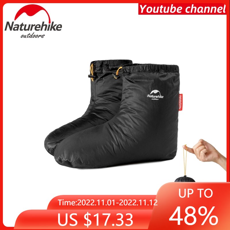 Naturehike Sleeping Bag Accessories Duck Down Slippers Camping Out Soft Sock Men And Women Indoor Warm Lightweight Foot Cover