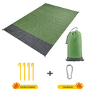 2 x 2,1 m wasserdichte Taschen-Stranddecke, faltbare Campingmatte, tragbare, leichte Matte, Outdoor-Picknickmatte, Sand-Strandmatte