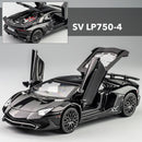 LP770 LP750 1:32 Lambos coche aleación coche deportivo modelo Diecast sonido Super carreras elevación cola caliente rueda de coche para niños regalos