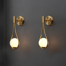 Nordic Modern Wall Lamp Glass Lampshade Bedside Brass Metal Bedroom Deco Light For Bedside Reading Stairs Corridor Lighting