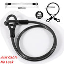 WEST BIKING Bicycle U Lock Anti-theft Steel Cable Security Cycling Lock Motorcycle Electric Scooter MTB Road Bicycle Accessories