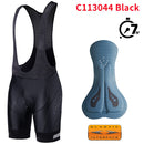 RION Radhose Herren Ciclismo Masculina Trägerhose Elastisches Zwischenpolster Lange Distanz MTB Gepolsterte Shorts Tights Slim Fit