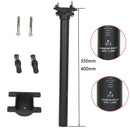 Tija de sillín de fibra de carbono ELITA ONE, tija de sillín de bicicleta de carretera/Mtb 130g UD mate 27,2/31,6*350/400mm, piezas de bicicleta