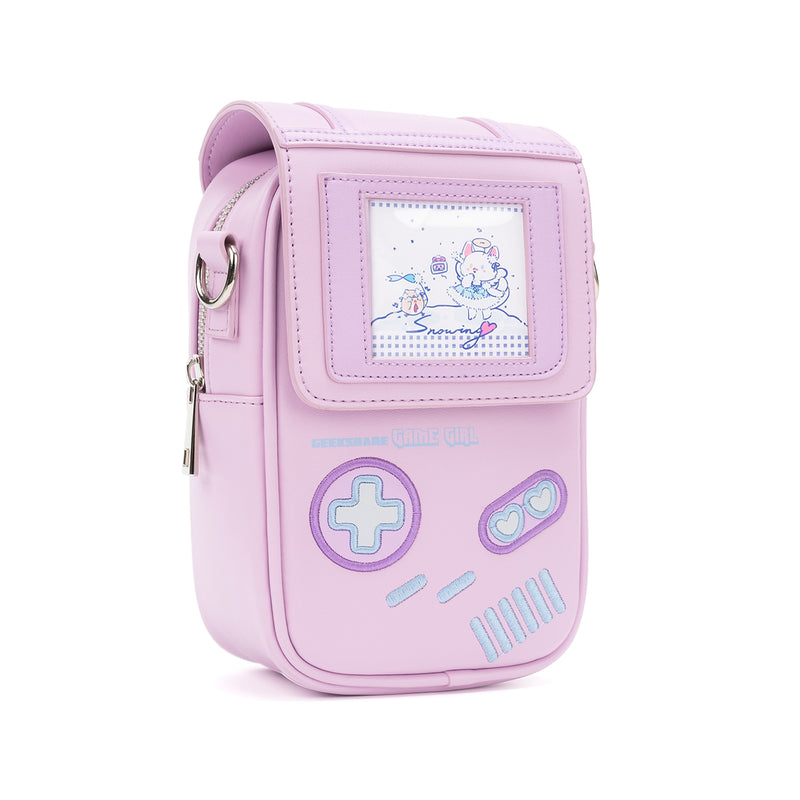 GeekShare Game Girl Bag For Women Kawaii Light Blue One Shoulder Bag Girl 2022 New Fashion Messenger Bag Super Cute With Strap