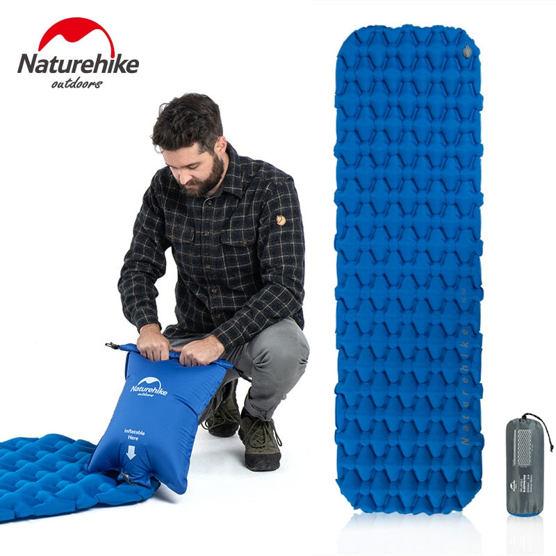 Colchón inflable Naturehike, colchón de aire, colchoneta para acampar, colchón ultraligero para acampar, colchoneta para dormir, cama para acampar, almohadilla para dormir de nailon