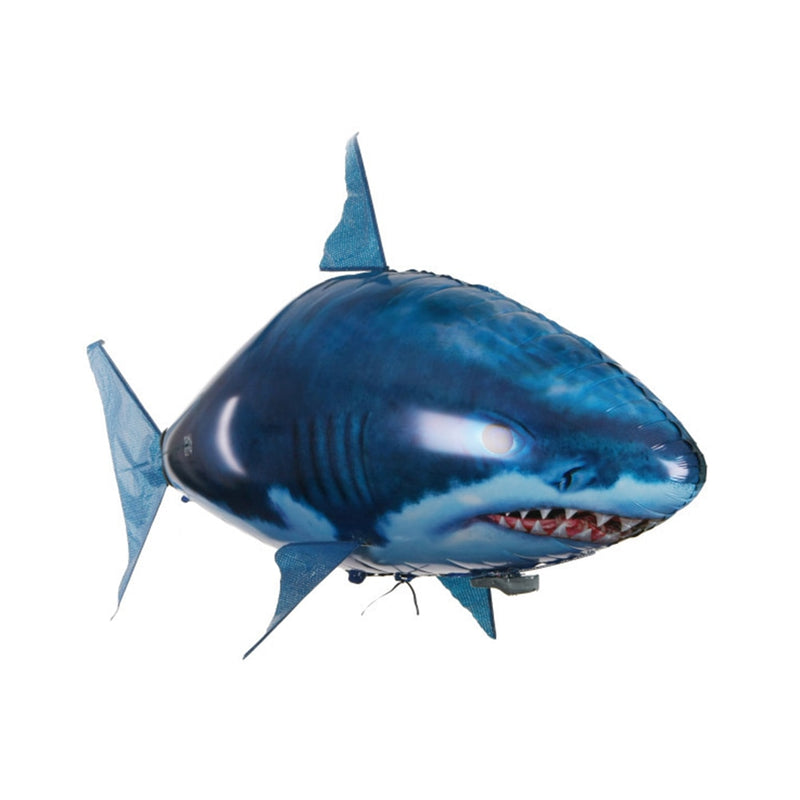 Tiburón de juguete con Control remoto para nadar en el aire