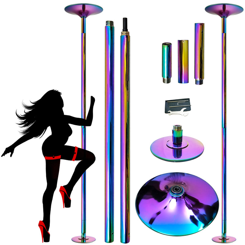 45mm Professional Golden Stripper Pole Dance Spin Pole Abnehmbarer Home Fitness Übungstraining Pole D POLE Kit Freeshipping