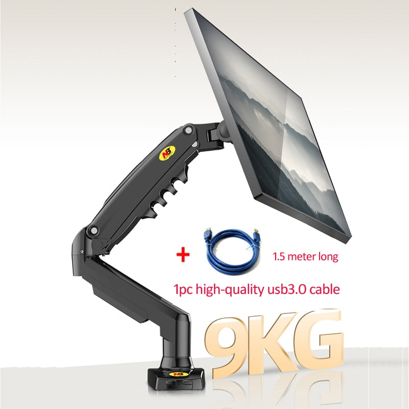 2019 NEU NB F80 Desktop17-27" LCD LED Monitorhalter Arm Gasfeder Vollbewegliche Gasfeder Flexi TV-Halterung Belastbar 2-9 kg