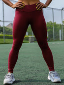 CHRLEISURE, mallas deportivas de cintura alta para mujer, mallas de entrenamiento para mujer, mallas de retales de malla y cuero PU