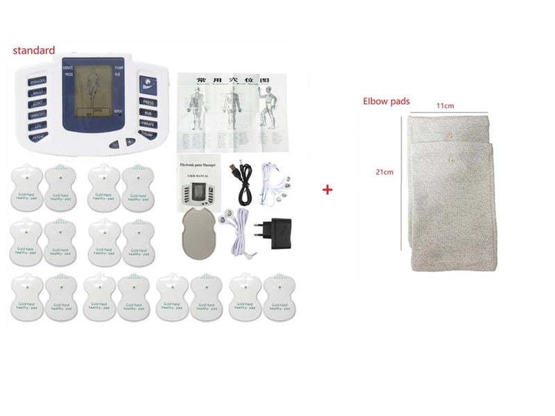 JR-309A Elektrischer Tens-Muskelstimulator Digitale Muskeltherapie Ganzkörpermassage Relax 16pads Puls Ems Akupunktur Gesundheitspflege