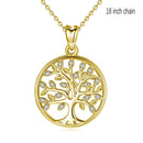 EUDORA 100% 925 Sterling Silver Tree of Life Pendant Necklaces with AAA Zircon Women Fashion Jewelry Gift For Girl Birthday D170