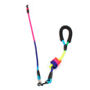 New Rainbow Multi Dogs Leash Nylon Detachable Pet Lead Foam Handle 1 Leash for 2 or 3 or 4 Dogs Round Traction Rope Dog Supplies
