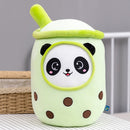 25/70cm Real-Life Bubble Tea Cup Plush Toy Pillow Stuffed Food Soft Doll Milk Tea Cup Pillow Cushion Kids Toys Birthday Gift