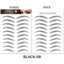 6D Eyebrows Sticker Water Transfer Hair-like Eye Brow Tattoo Stickers Long Lasting False Eyebrow Enhancers Eye Brow Cosmetics