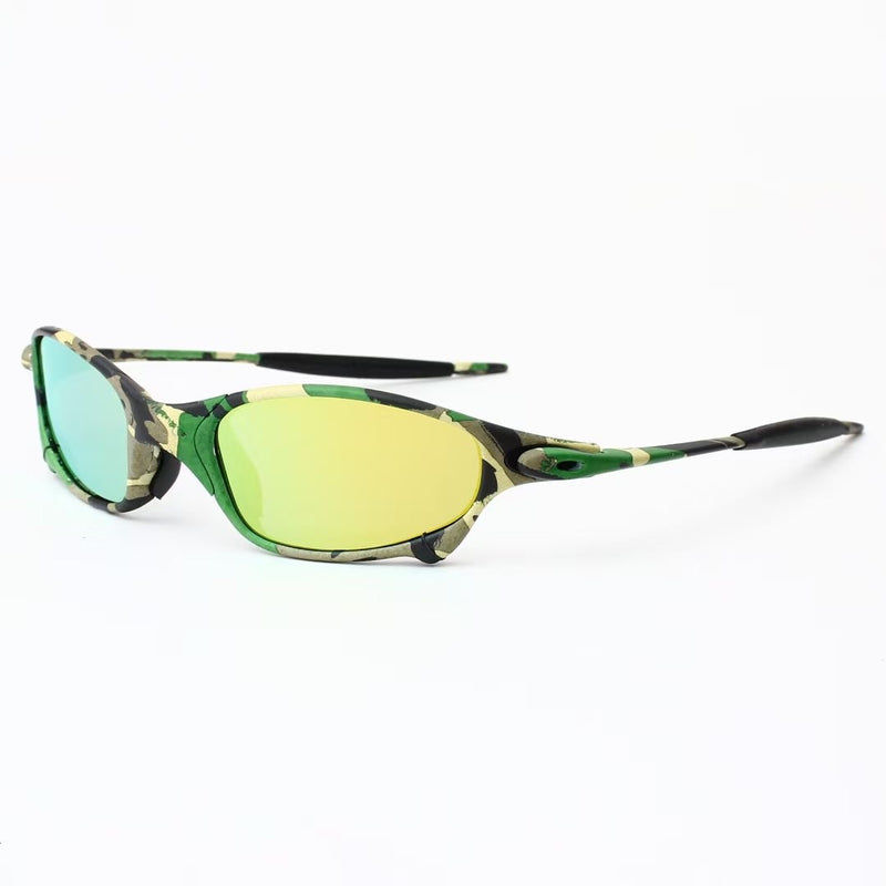 Gafas de sol polarizadas para hombre MTB, gafas de ciclismo UV400, gafas de sol de pesca, gafas de Metal para bicicleta, gafas de ciclismo, gafas de montar, B2-6